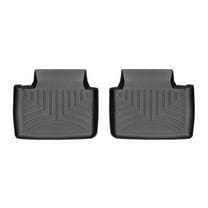 WeatherTech Custom Fit FloorLiners compatible with Porsche® Panamera E-Hybrid, Panamera - 2nd Row (2-Piece Liner), Black