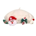 thumbnail image 2 of Milageto Christmas Hat French for Holiday Traveling Cosplay Hat White, 2 of 8