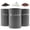 Gray, variant on 3 Pack Kitchen Canister Set for Coffee Sugar Tea Grey Airtight Metal Food Storage Containers for Countertop, Rustic Farmhouse Decor