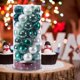 thumbnail image 4 of Juego de adornos de Bolas de Navidad Yuyangstore 50 piezas colgante pintado verde blanco, 4 of 8