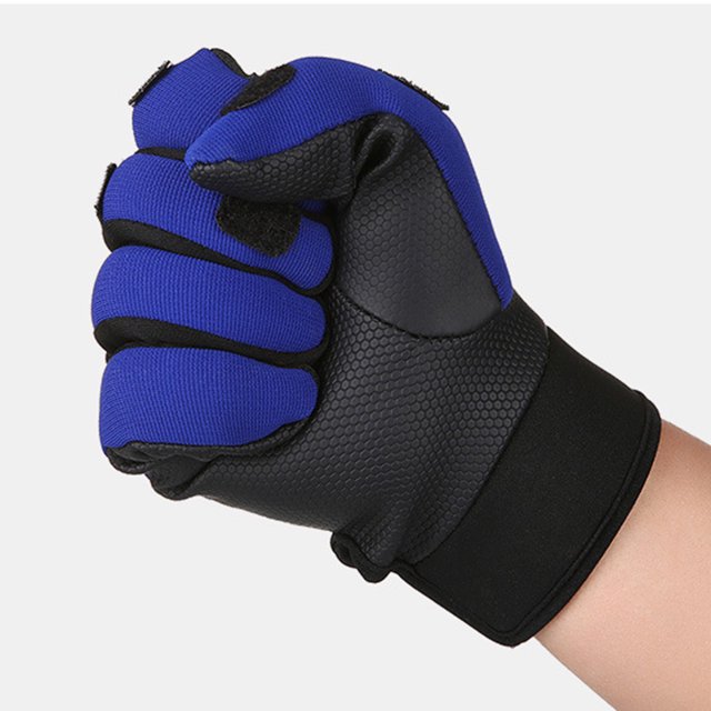1 par de guantes de pesca al aire libre, mitones de dedo completo cálidos, mitones de corte de 3 dedos azul Ndcxsfigh Para Estrenar