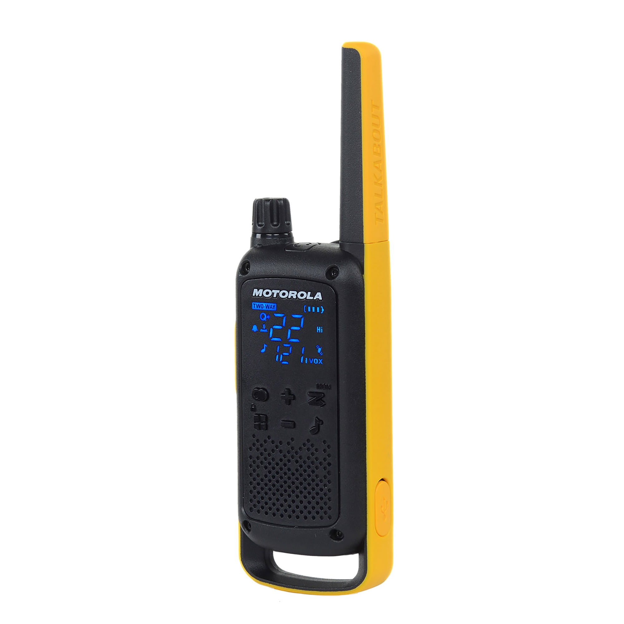Motorola Solutions T470 TalkAbout Two-Way Radio Black/Yellow 2-Pack