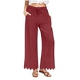 thumbnail image 1 of Trajes de Fiesta de Vacaciones para Mujeres Trajes de Botón de Lino con Bolsillos, Trajes Casuales para Mujeres Verano con Cuello Redondo Y Longitud de Rodilla, 1 of 7