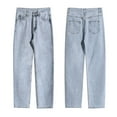 thumbnail image 4 of Mens Personality Solid Color Jeans - Hip Hop High Street Fashion, Handsome, 4 of 8