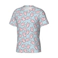 thumbnail image 5 of Vsdgher Cute Rabbit Print Men's Dry Fit Mesh Athletic Shirts Moisture Wicking Tennis T-Shirt Tops, 5 of 9