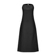 thumbnail image 6 of Taylonsss Womens Spring Summer Dress Halter Neck Sleeveless Vest Cotton Linen Casual Boho Beach Dress, 6 of 7