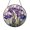 Acrylic 3.5 Inch, variant on Blooming Purple Iris Stained Glass Suncatcher, Elegant Floral Window Hanging, Botanical Garden Gift