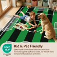 thumbnail image 4 of Design&I 5'x7' Washable Area Rug Goal Net Grid Pitch Stripe Door Center Markings Soccer Field Refined Structured for Small Living Room, Bedroom, Sleek Flatweave Pet Friendly & Non-Slip, 4 of 7