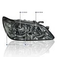 thumbnail image 3 of Spec-D Tuning Chrome Smoke Headlights Compatible with 2001-2005 Lexus Is300 L+R Pair Head Light Lamp Assembly, 3 of 6