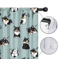 thumbnail image 4 of Blackout Kids Curtains,Black Corgi Childrens Insulated Curtains Set Of 2,Bedroom Essentials,Toddler Room Decor 52x63in(132x160cm), 4 of 4