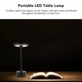 thumbnail image 4 of Lámpara De Mesa LED Recargable, 3 Temperaturas De Color Lámparas De Mesa Inalámbricas Diseño Minimalista De Hierro Para Restaurante, 4 of 7