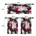 thumbnail image 4 of LALILO Kitchen Curtains and Valances Set of 3 36" Winter Window Treatment Tiers for Window Decor, 4 of 5