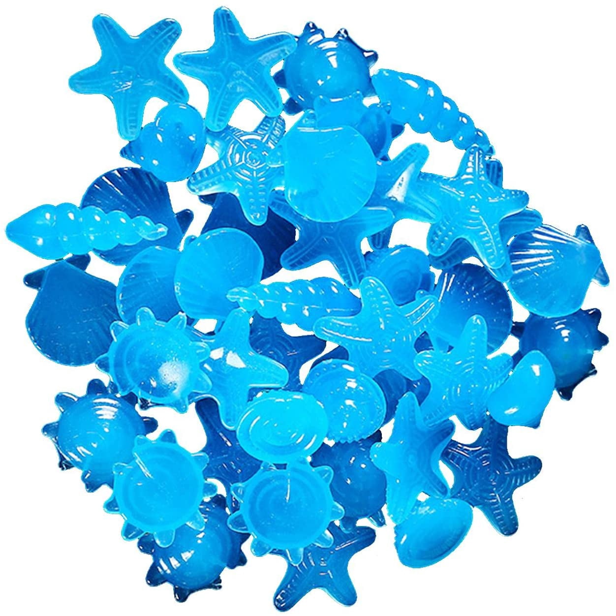 Fish Tank Decorations Accessories Decor Set, 100Pcs Glow in The Dark Fish Tank Aquarium Stones, Irregular Decorative, Used for Household and Office Aquarium Simulation