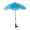 Blue, variant on Zxpjkyu Beach Chair Parasols Stroller Umbrella with Clamp Sun Protection 360 degreeAdjustable Blue