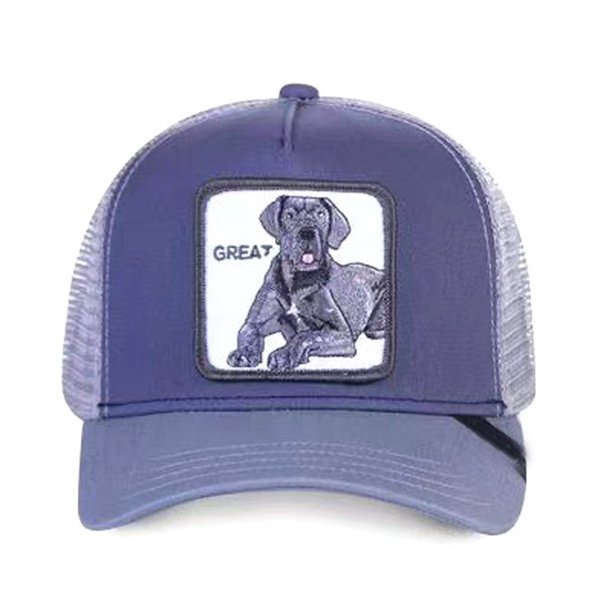 Gorras de béisbol con bordado de animales para hombre y mujer, sombrero de Hip Hop de alta calidad, malla transpirable para el sol, ropa de calle Unisex Fivean unisex