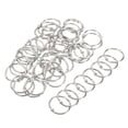 thumbnail image 1 of Unique Bargains Detachable Binder Rings, Silver Tone, 50 Pack, 1 of 5