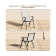 thumbnail image 5 of 2/4 Pack Aluminum Outdoor Dining Chairs with Quick-Dry Textilene Mesh, Ergonomic Support for Patio, Poolside & Commercial Use – All-Weather Rustproof, 5 of 9