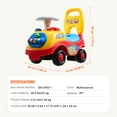thumbnail image 2 of KFFKFF Toddler Push Car, 1-3 Years, Ride Racer, Transition from Sitting to Standing, Children's Car with Musical Steering, Horn, Storage Under Seat, for Young Kids, 2 of 9