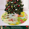 thumbnail image 6 of FMSHPON Easter DayEgg Hunt Greeting Xmas Christmas Tree Skirt Stand Mat for Holiday Party Decoration Indoor Outdoor 48 inches, 6 of 6