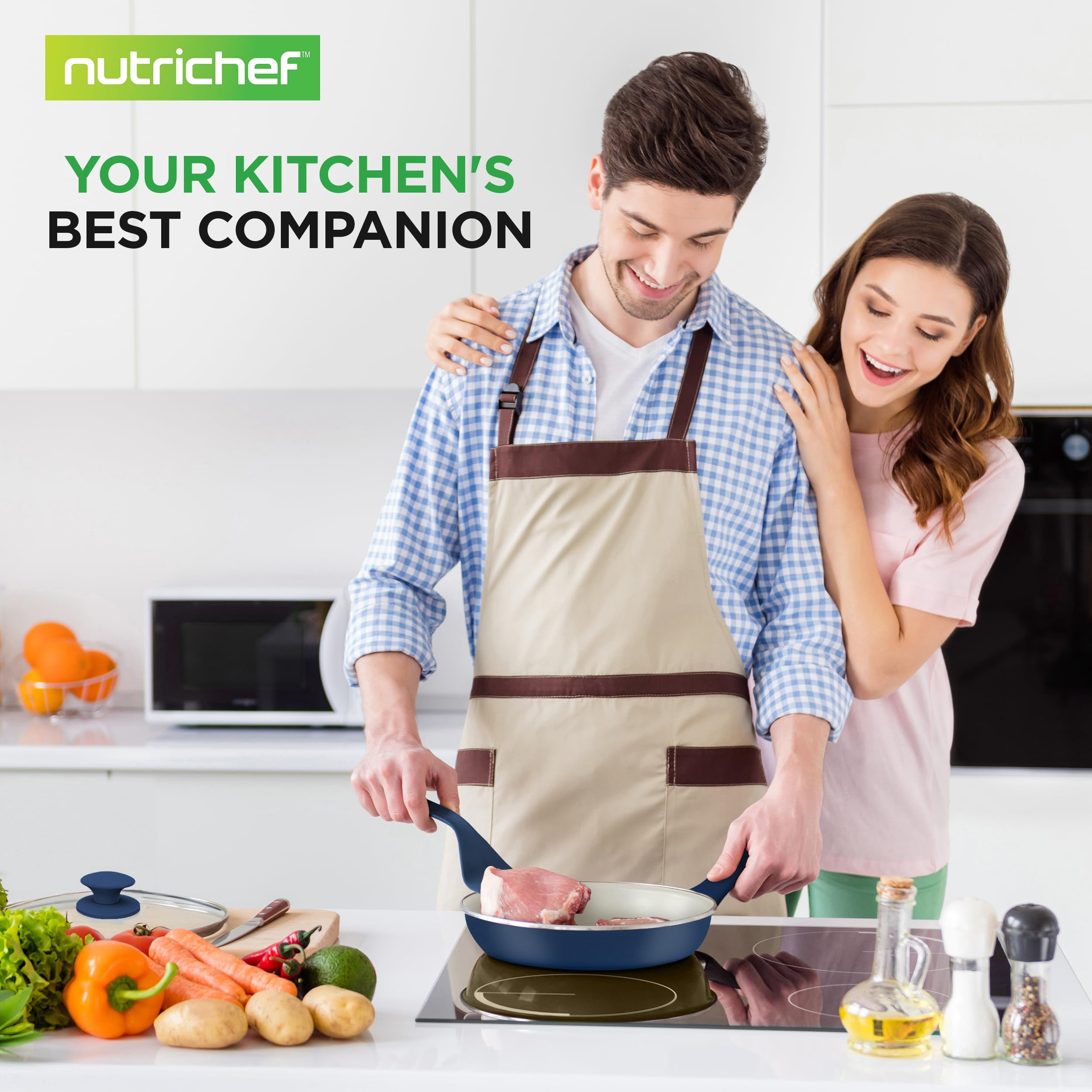 Nutrichef 183 NutriChef 54 Pcs. Home Kitchen Cookware, Kitchen Tools, and Bakeware Set