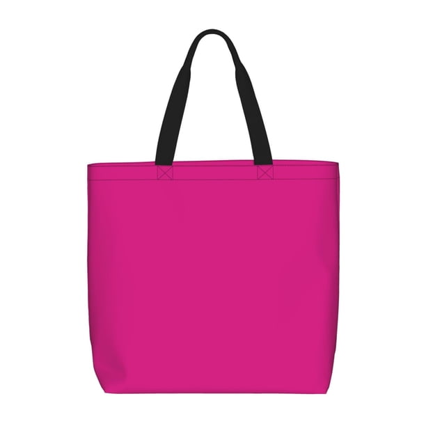 Fotbe Darkmagenta Bolsa Tote con Estampado para Mujer, Bolsos con Cremallera, Bolsa de Hombro Casual de Gran Capacidad con Bolsillos Internos