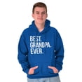 thumbnail image 5 of Best Grandpa Ever Grandfather Poppop Hoodie Hooded Sweatshirt Men Brisco Brands X, 5 of 6