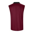 thumbnail image 4 of Tosmy Mens Polo Shirt Men Spring Summer Sleeveless Tank Top Vest Casual Lapel Zipper Solid Color Tops Classic Fit, 4 of 8