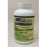 Calcium Citrate 1000 mg American Supplements 180 Veg Cap
