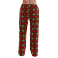 thumbnail image 3 of Just Love Fleece Pajama Pants for Women Sleepwear PJs (Multi Xmas Plaid, Medium), 3 of 3