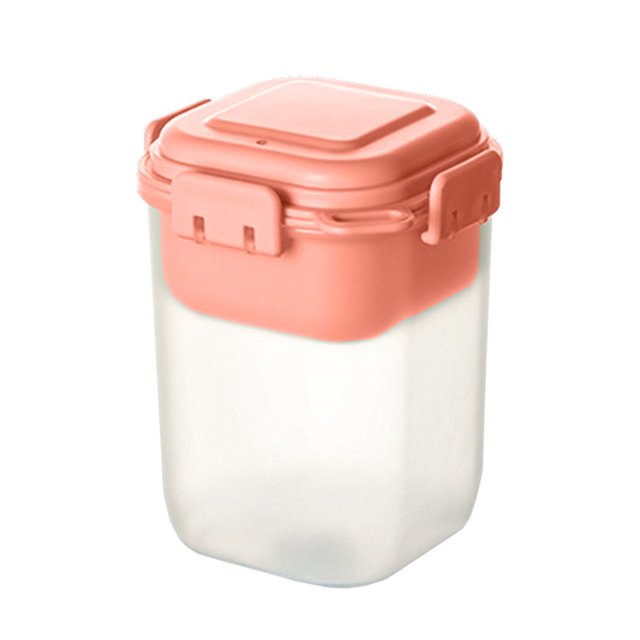 CNKOO Overnight Oats Container with Lids - Plastic Containers with Lids - Oatmeal Container to go | Portable Cereal and Milk Container on the go | Airtight Snap Lock Storage Jars