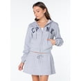 thumbnail image 4 of Celebrity Pink Women's Signature Zip Up Fleece Hoodie Sweatshirt, Sizes XS-XXXL, 4 of 8