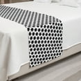 thumbnail image 2 of Geometric Bed Runner, Minimalist Pattern with Abstract Hexagon Shapes in Simplistic Tones Contemporary, Decorative Bedding Scarf for Hotels Homes and Guestrooms, Queen, Black White, by Ambesonne, 2 of 2