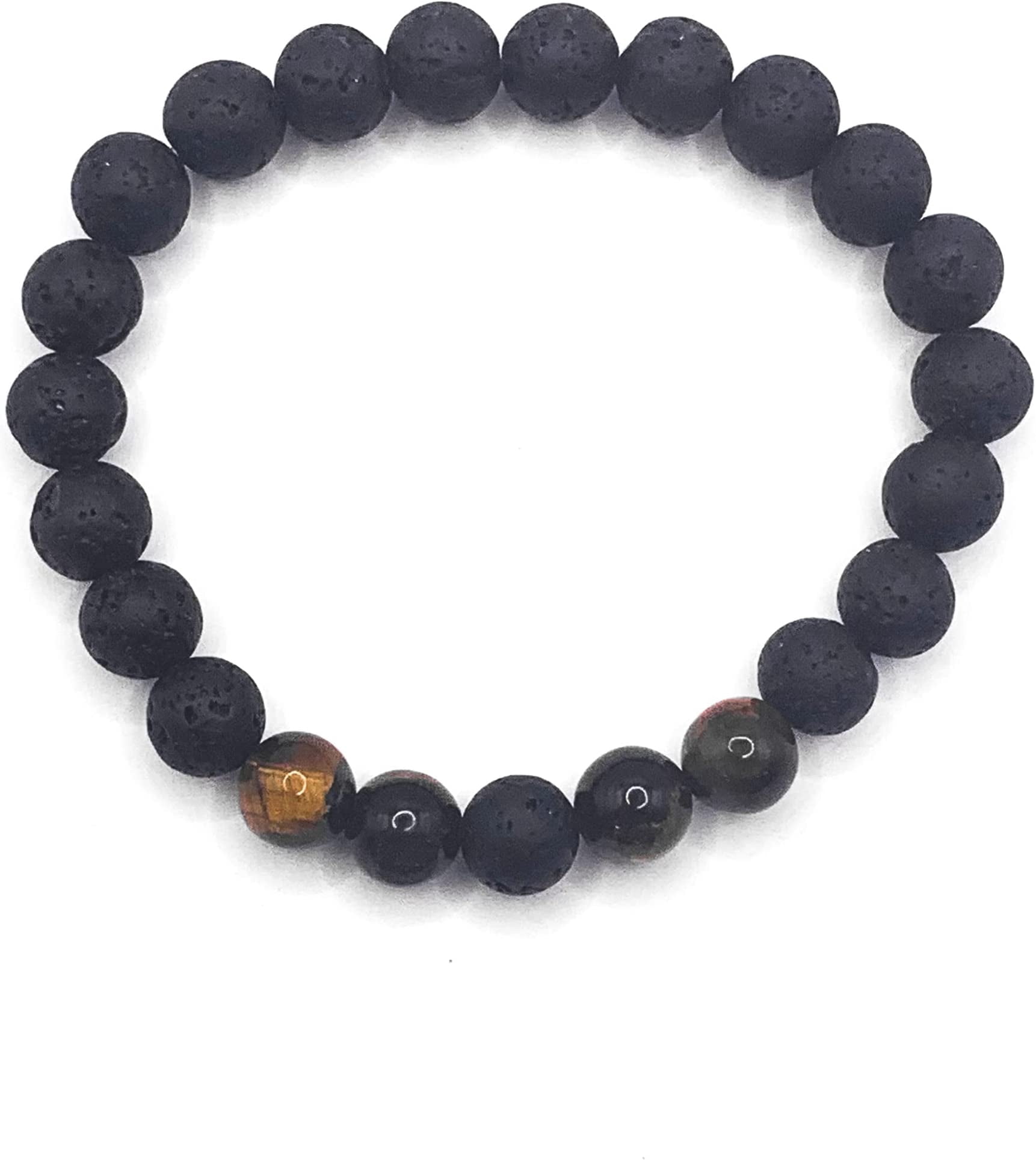 Jewever Anklet Bracelet For Women Tiger Eye/Lava Rock/Black Obsidian Healing Crystals Good Luck Gemstone Essential Oils Diffuser Jewelry, Stone, Agate Jewever Anklet Bracelet For Women Tiger Eye/Lava Rock/Black Obsidian Healing Crystals Good Luck Gemstone Essential Oils Diffuser Jewelry, Stone, Agate