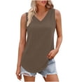 thumbnail image 3 of Ropa bonita,Blusa informal de manga corta con cuello en V para mujer, color liso, 95 % poliéster, 5 % elastano, largo regular para uso diario, sopatenor, 3 of 9