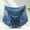 #10Blue, variant on Byworldtasic Women’s Lace Underwear Hipster Panties Mid Waist Microfiber Soft Stretch Sexy Bikini Briefs