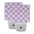 thumbnail image 7 of Purple Floral Tile Pattern LED Night Light Sensor Lamp Plug-in Adjustable Brightness 2 Pack, 7 of 7