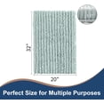 thumbnail image 2 of Soft Plush Microfiber Bathroom Rugs, Absorbent Bath Rugs Non Skid Machine Wash Dry Bath Mats for Tub,Shower and Bath Room Floor Mats(Spa Blue,20x32 inches), 2 of 6