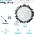 Upgrade 400W LED High Bay Shop Light 60000lm Commercial Bay Lighting