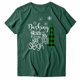thumbnail image 4 of Gibobby Camisa navideña mujer Navidad Moda Casual Impresión Manga Corta Cuello Redondo Suelta Camiseta Blusa Tops(Verde,XG), 4 of 5