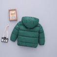 thumbnail image 5 of GYRATEDREAM Winter Coats for Toddler Kids Baby Boys Girls Padded Light Puffer Jacket Outerwear Infant Down Teddy Bear Jacket with Hoods for 2-3Y Green, 5 of 7