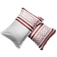 thumbnail image 3 of BedDecor Elegance in Every Stitch: Geometric Embroidery Cotton Duvet Cover Set: Oversize King Size, Blood Red, 3 of 5