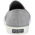 thumbnail image 3 of Sperry Top-Sider Women's Seaside Two-Tone Linen Sneaker, Grey/White, 6 Medium US, 3 of 8