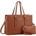 thumbnail image 1 of Bolsa para portátil LOVEVOOK para mujer de 15.6 pulgadas, piel sintética impermeable, 1 of 7