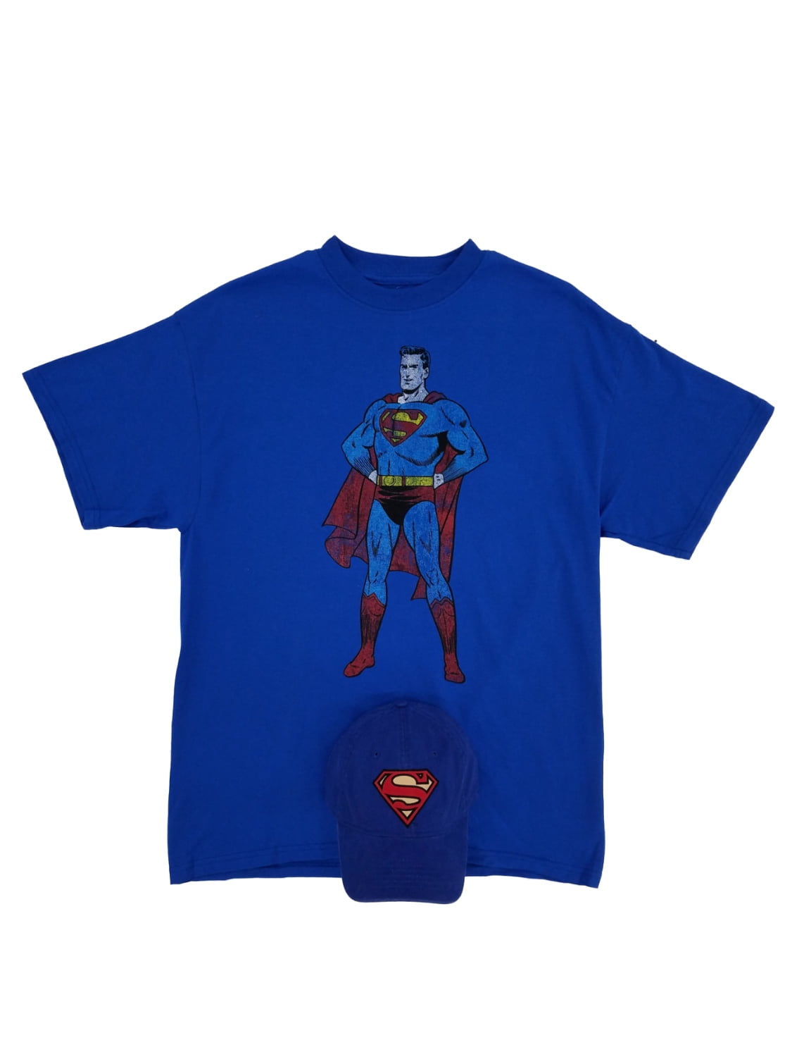 Superman DC Comics Mens Blue Faded Man 
