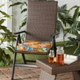 thumbnail image 2 of Outdoor PE Wicker Foldable Reclining Chair with Aloha Red Seat Cushion, 2 of 9