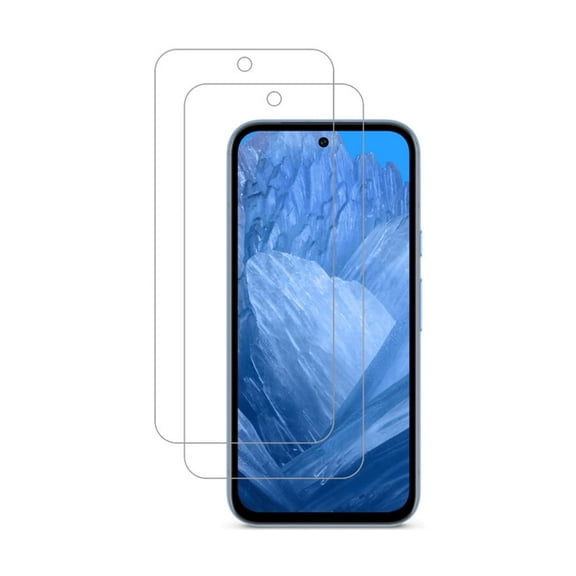 PAPAUTOP Screen Protector for Google Pixel 8a 6.1" - 2Pcs HD Clear Tempered Glass Film for Google Pixel 8a