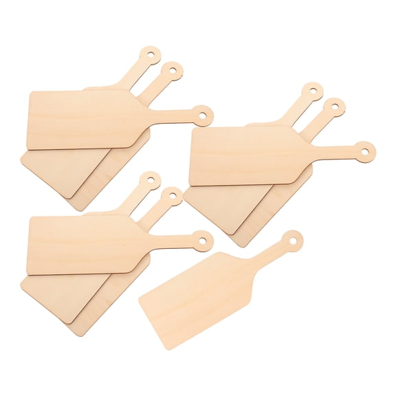 Hemoton 10pcs Paintable Cutting Boards Cutting Board For Crafts Wood Serving Board Wood Craft Small Wooden Paddle Small Cutting Boards