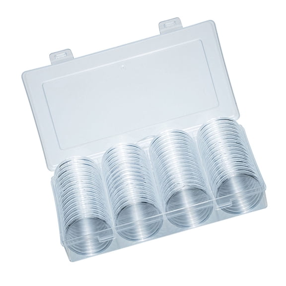 Protective 40mm Coin Cases Silver Dollar Round Case Storage Box Collectibles and Memorabilias Preservation Holder