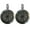 Charcoal Salt Water, variant on 1 Pair (QTY 2) of Kicker 6.5" 2-Way 195 Watts Peak Power Coaxial Marine Audio Speakers with Charcoal Grilles, 6.5" Marine Tower Speaker Enclosures (Pair) - Black