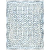 SAFAVIEH Blossom Azura Floral Bordered Area Rug, Blue/Ivory, 11' x 15'